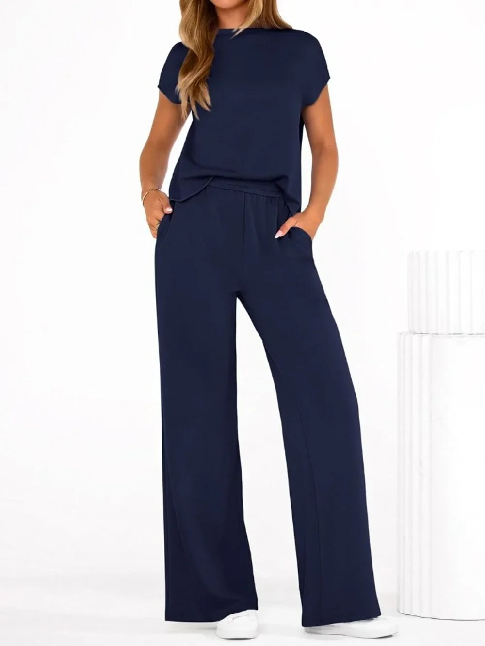Womens 2 Piece Outfits Casual Cap Sleeve Lounge Set Summer Tracksuits Matching S